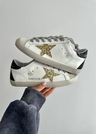 Голден гус суперстар кеды со звездой golden goose ggdb superstar gold2 фото