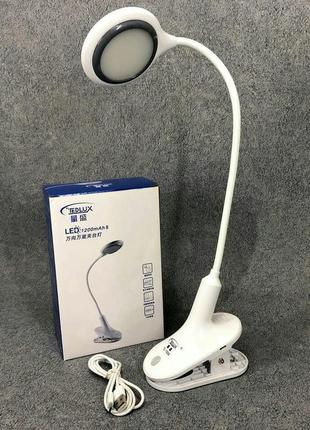 Настольная аккумуляторная лампа светильник tedlux tl-1009 led3 фото