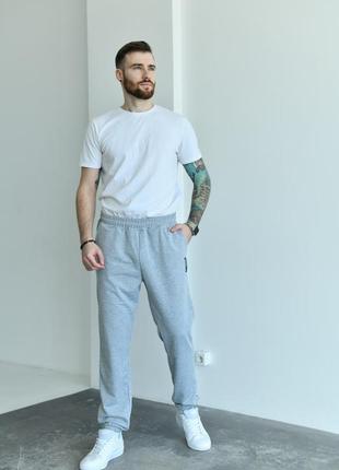 Спортивні штани, світло сірі, рр 48-66, 334