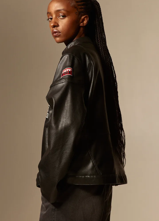 Косуха, кожаная куртка h&m l( 46-48)