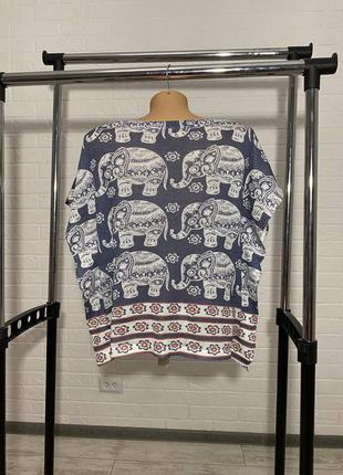 Вязаная футболка со слонами4 фото