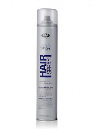 Лак-спрей для волосся, нормальної фіксації lisap high tech hair spray natural