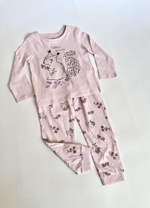 Ніжна піжама для дівнки 4 года на осінь