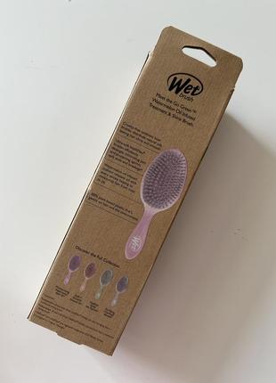 Щітка гребінець для волосся wet brush go green oil infused shine brush watermelon seed2 фото