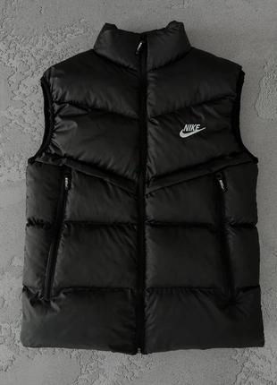 Тепла чоловіча жилетка nike xs, s, m, l, xl, xxl