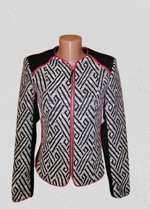 💖💖💖стильный женский пиджак, жакет на молнии с орнаментом h&m💖💖💖
