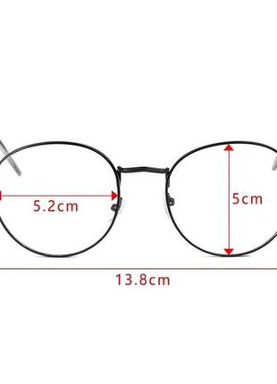Имиджевые очки прозрачные унисекс с черной оправой4 фото