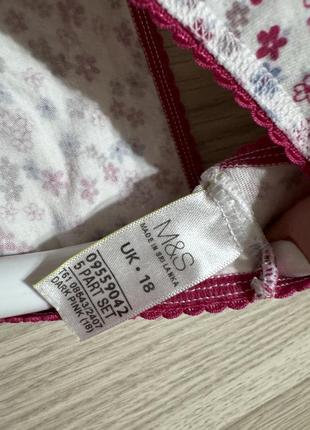 Хлопковые трусики в цветочек m&s 183 фото
