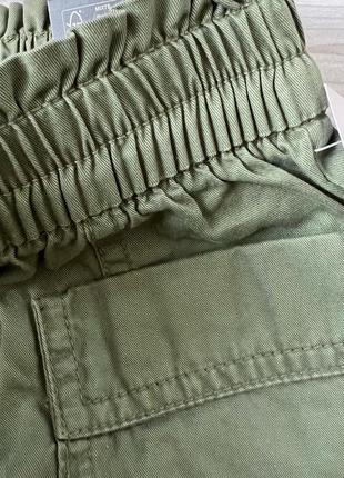Новые брюки карго хаки на девочку 2, 3 года бордо gap3 фото