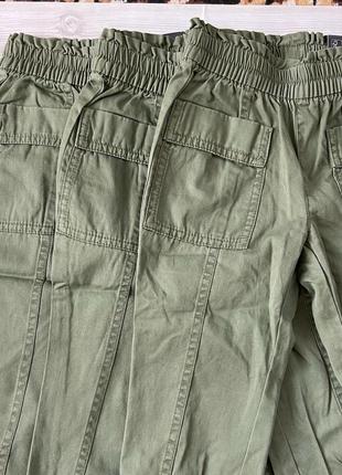 Новые брюки карго хаки на девочку 2, 3 года бордо gap9 фото