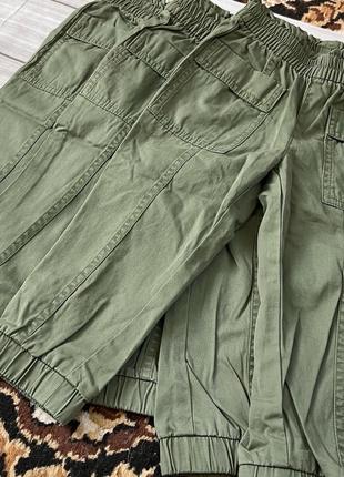 Новые брюки карго хаки на девочку 2, 3 года бордо gap10 фото