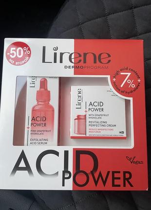 Набор lirene acid power (f/ser/30ml + f/cr/50ml)