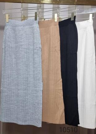 Две различные юбки в почете вязаная акрил шерсть под пояс мини длинная по фигуре разрез миди и классический облегающий разрез короткая2 фото