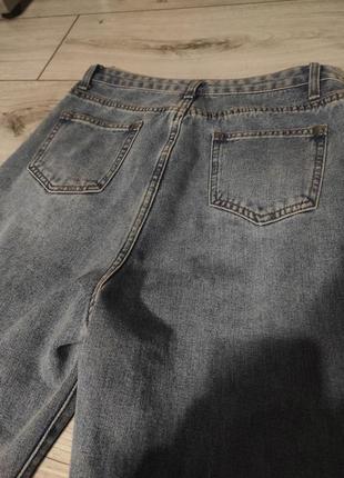 Широкие рваные джинсы / джинсы палаццо  y2k3 фото
