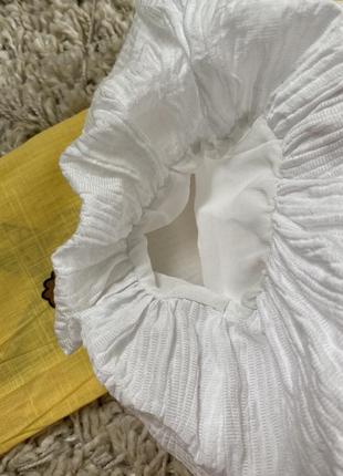 Шикарная белоснежная блуза оверсайз с обьемными рукавами,zara,p.s-l5 фото