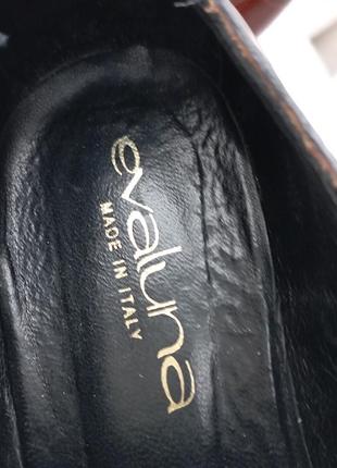 Итальянские кожаные туфли на шнурках evaluna6 фото