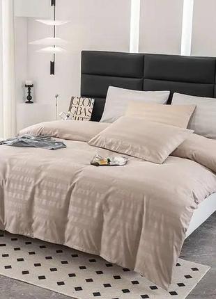 Комплект постільної білизни страйп сатин багато кольорів 😍