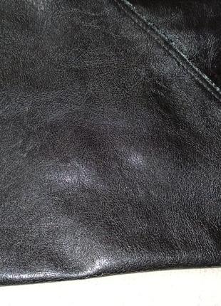 Сумка кожаная женская черная на плечо3 фото
