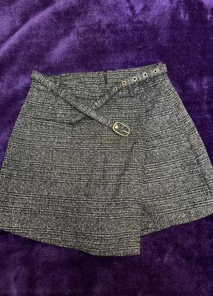 Твидовая юбка-шорты1 фото