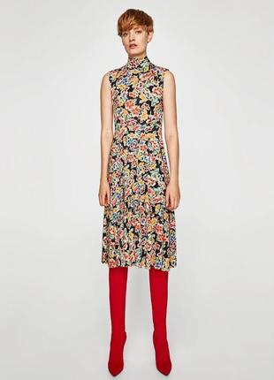 Красиве літнє плаття міді zara.
