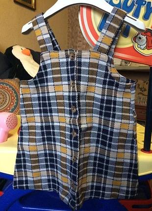 Сарафан в клітинку 2-3 р f&f 6