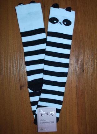 Гольфи підколінники р. 3, 13 ucs юск вушка 3д панда смужки