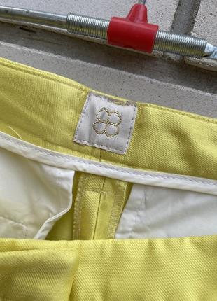 Шелковые золотистые желтые брюки с карманами италия true royal4 фото