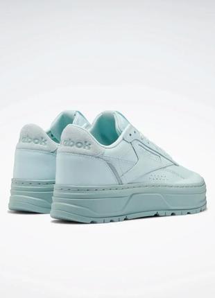 Мятные кроссовки, кроссовки reebok club double geo7 фото