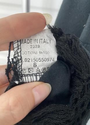 100% хлопок италия 🇮🇹 чёрная мини-юбка с кисточками xxs в стиле dior3 фото