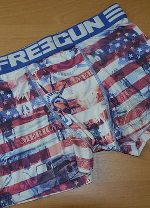 Стильные мужские трусы боксёры freegun (s)