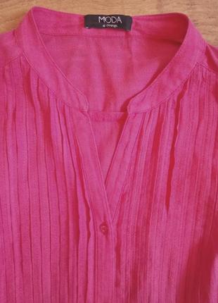 Натуральная яркая блуза без рукавов moda at george3 фото