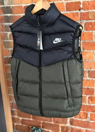 Тепла чоловіча жилетка nike xs, s, m, l, xl5 фото