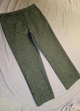 Вовняні-40%,стрейч,шовк,теплі штани з кишенями,з нюансом,gerry weber4 фото