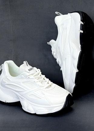 Жіночі кросівки екошкіра чорні та білі4 фото
