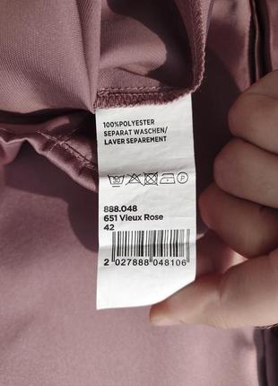 Элегантная сиренево розовая блуза рубашка moddison8 фото