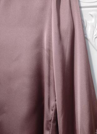 Элегантная сиренево розовая блуза рубашка moddison5 фото