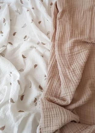 Комплект пелюшок. 2 муслиновые пеленки. муслиновая пеленка,набор для младенцев