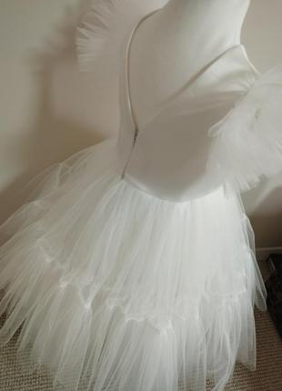 Белое платье из евросетки8 фото