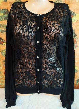 Блузка кофта черная женская нарядная от atmosphere2 фото