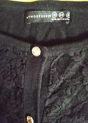 Блузка кофта черная женская нарядная от atmosphere5 фото