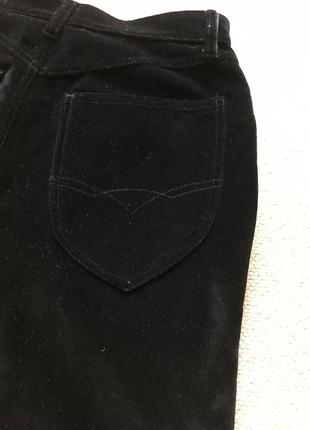 Фирменные велюровые брюки, скроены как джинсы мом идеальные6 фото
