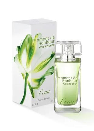 Yves rocher, туалетна вода moment de bonheur l'eau,
подих весни, ів роше, moment de bonheur leau3 фото