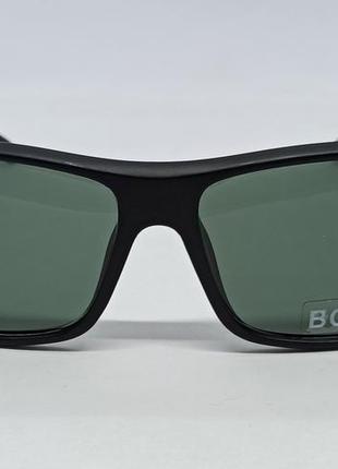 Очки в стиле hugo boss мужские солнцезащитные черные матовые линзы стекло2 фото