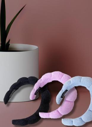 Косметичний обруч махровий🌸