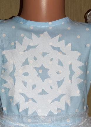 Продам новогодний костюм снежинки для девочки 4 года, на рост 1043 фото