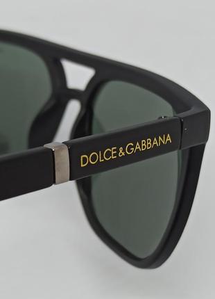 Очки в стиле dolce & gabbana мужские солнцезащитные черные линзы стекло9 фото