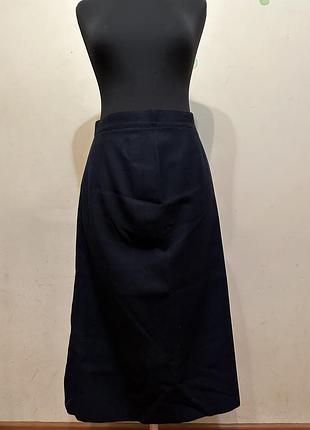 Теплая юбка миди