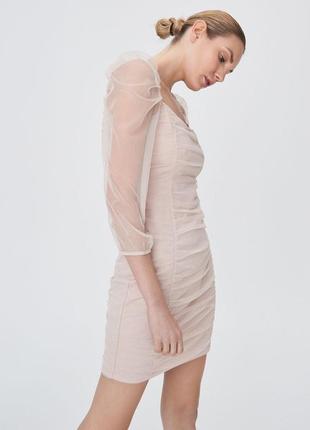 Міні сукня з сітки sinsay1 фото