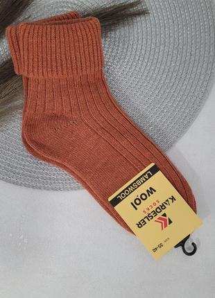 Трендовые шерстяные женские носки с отворотом6 фото