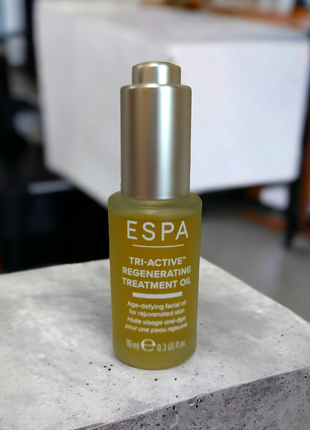 Антивікове масло для обличчя espa tri-active regenerating facial oil 10ml